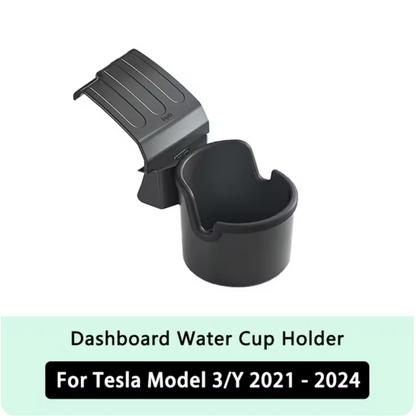 For Tesla Model 3/Y Dashboard Water Cup Holder Car Instrument Panel Model Y Stowing Tidying Phone Holder Accessories