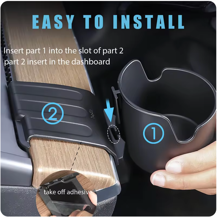 For Tesla Model 3/Y Dashboard Water Cup Holder Car Instrument Panel Model Y Stowing Tidying Phone Holder Accessories